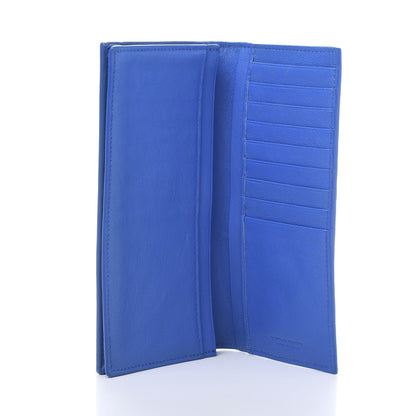 Bottega Veneta Nappa Intrecciato Long Bi-Fold Wallet Signal Blue 5 of 12