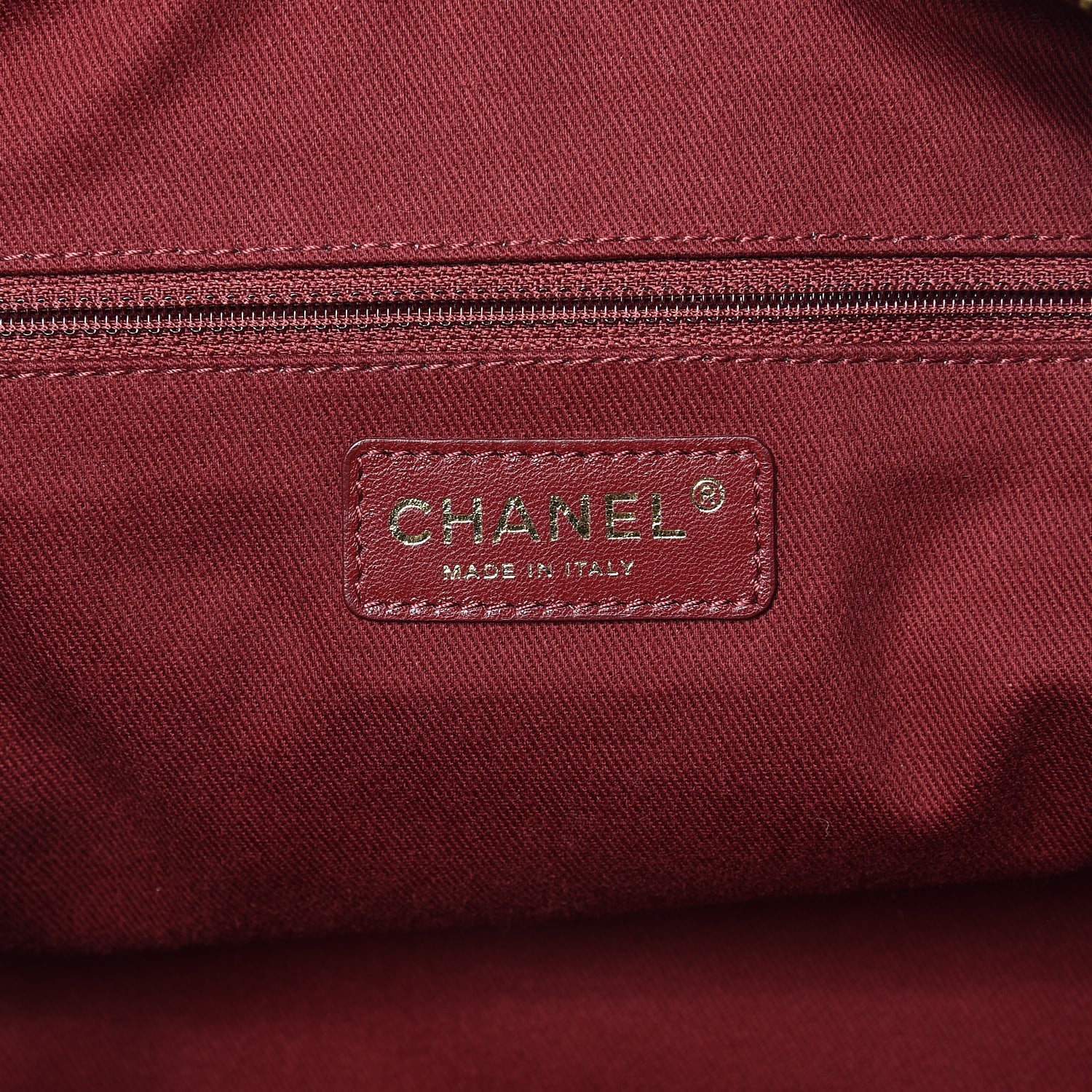 Chanel Crumpled Grained Calfskin Shiva Bowler Beige 6 of 13