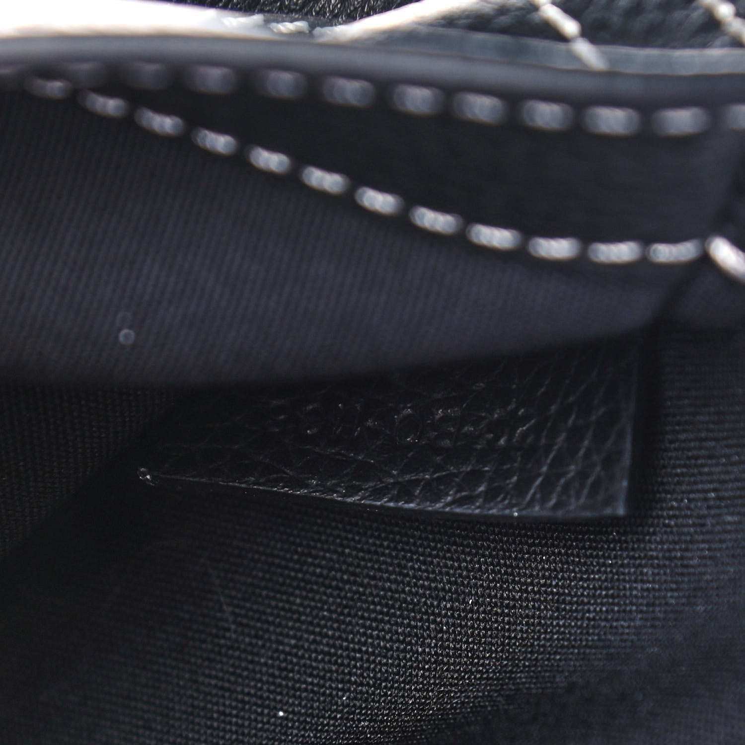 Christian Dior X KAWS Grained Calfskin Saddle Pouch Black 7 of 11