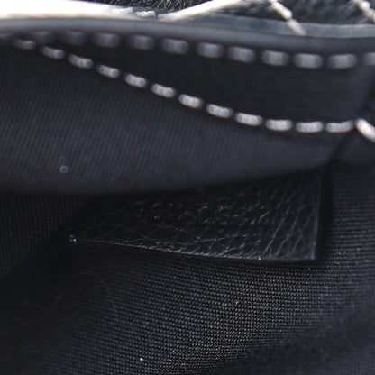 Christian Dior X KAWS Grained Calfskin Saddle Pouch Black 7 of 11