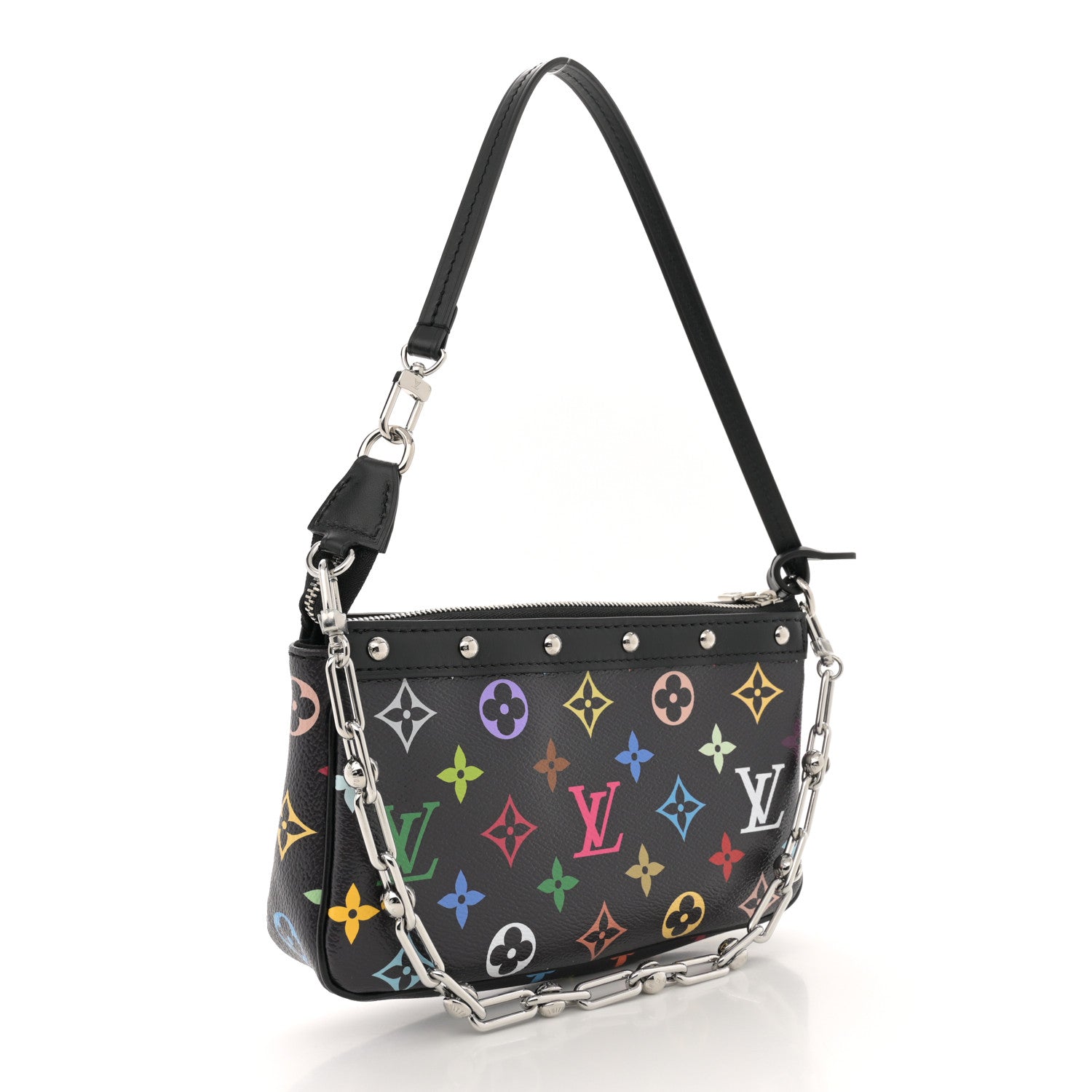 Louis Vuitton LV X TM Monogram Multicolor Pochette Accessories Black 2 of 10
