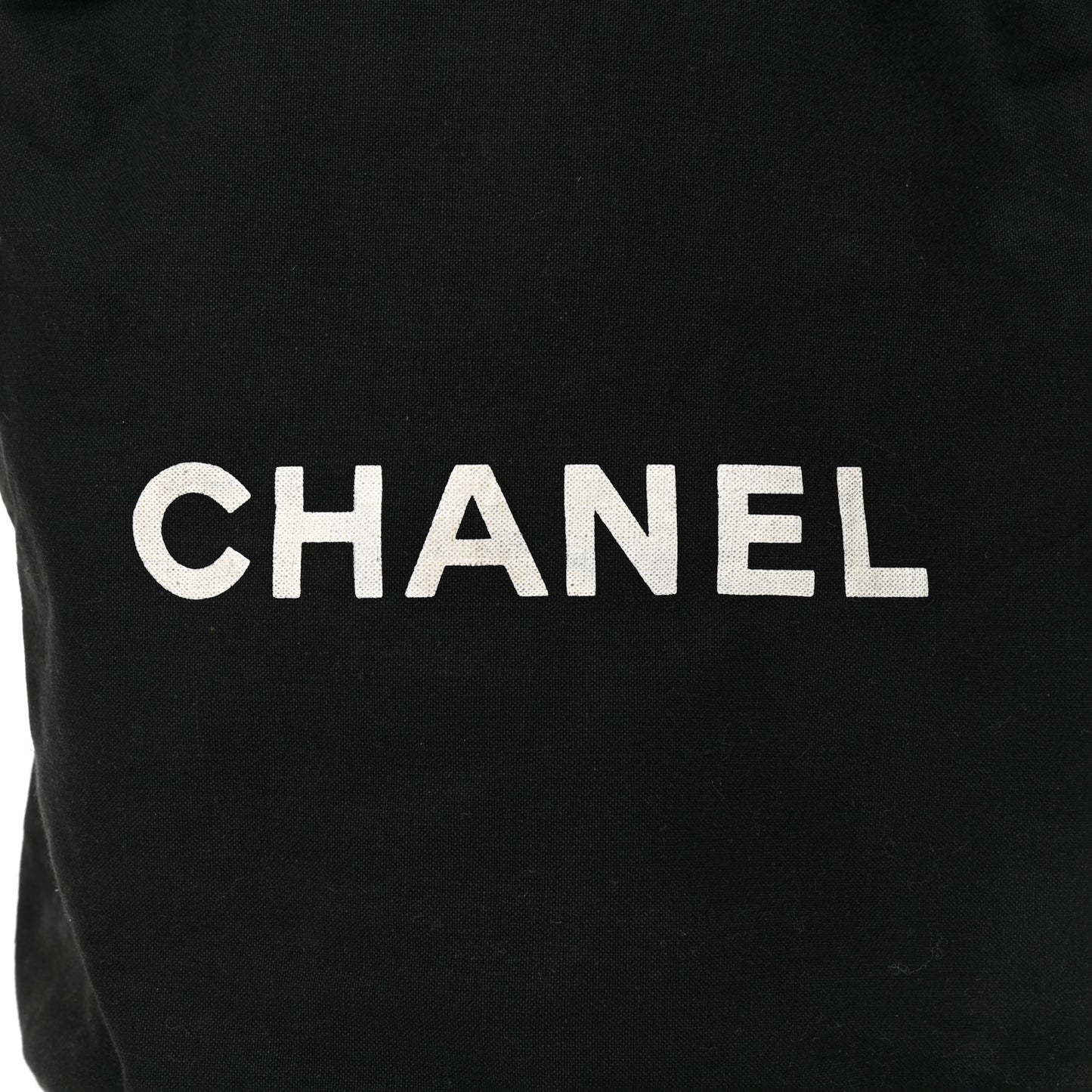 Canvas Drawstring Backpack Black White