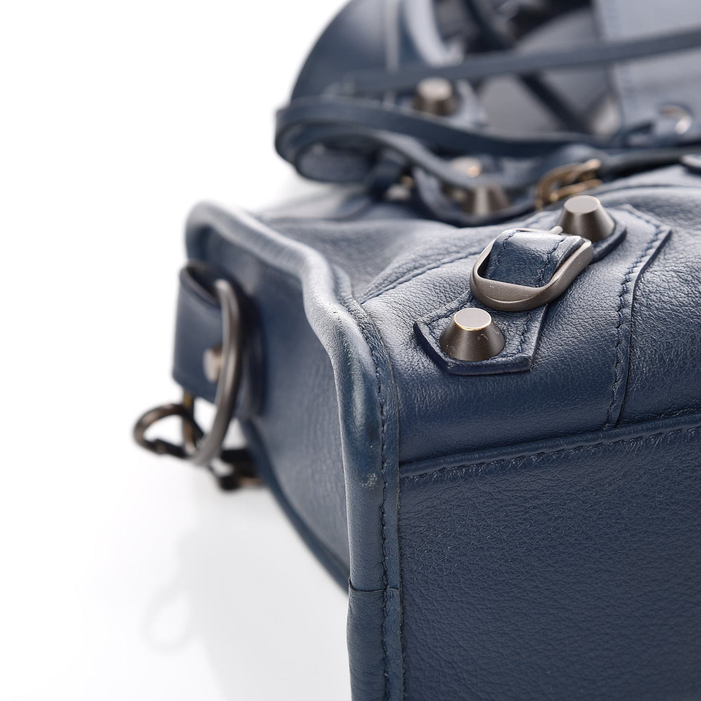 Calfskin Classic Hardware Mini City Bleu Nuit Dark Sea