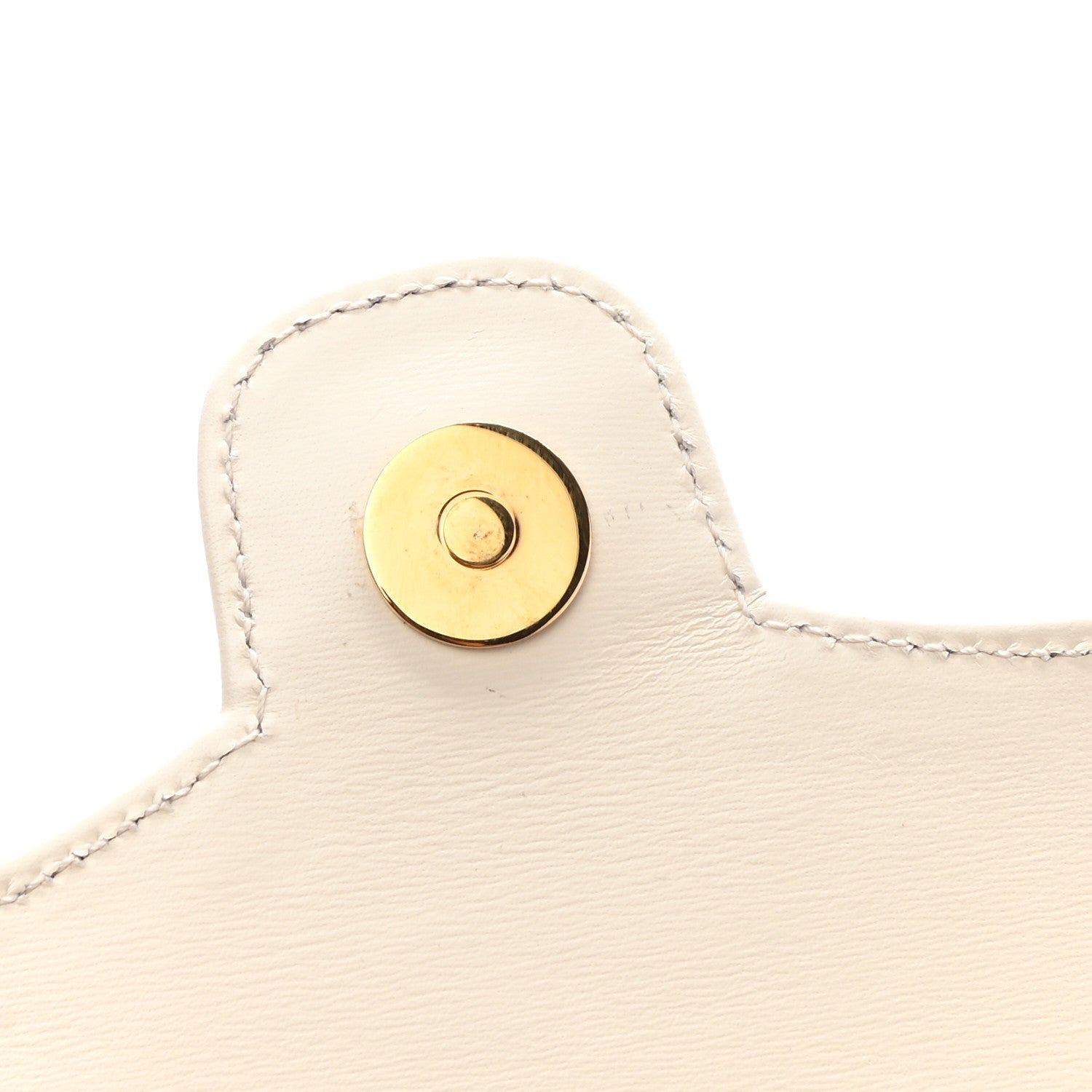 Gucci Calfskin Small Arli Flap Shoulder Bag Mystic White 11 of 12