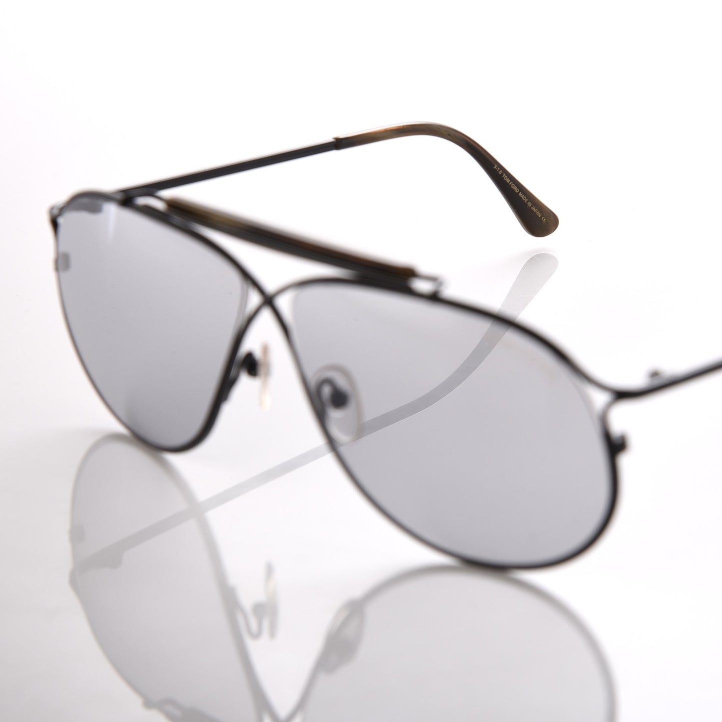 Tom N.6 Private Collection Aviator Sunglasses Black