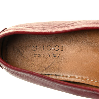 Gucci Calfskin Mens Horsebit Driver Loafers 11 Rosso 8 of 11