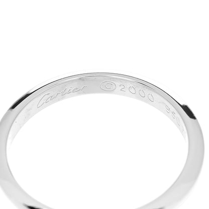Cartier Platinum 3mm Declaration Wedding Band Ring 56 7.5 4 of 5