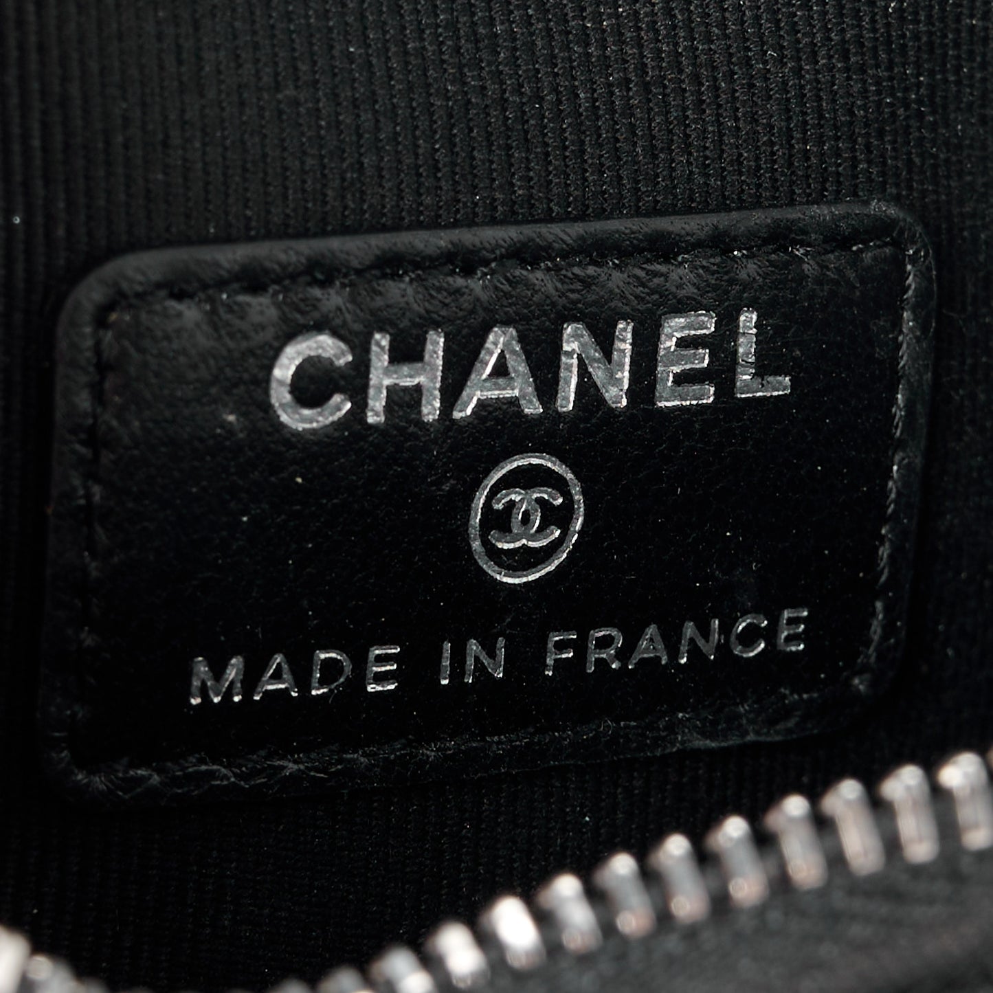 Tweed Pearl Lambskin Quilted Arm Coin Purse Black