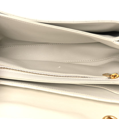 Celine Calfskin Quilted Medium C Bag White 5 of 12