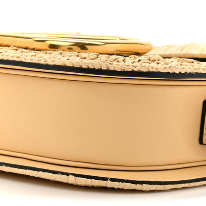 Valentino Garavani Raffia Braided Supervee Crossbody Bag Beige 8 of 9
