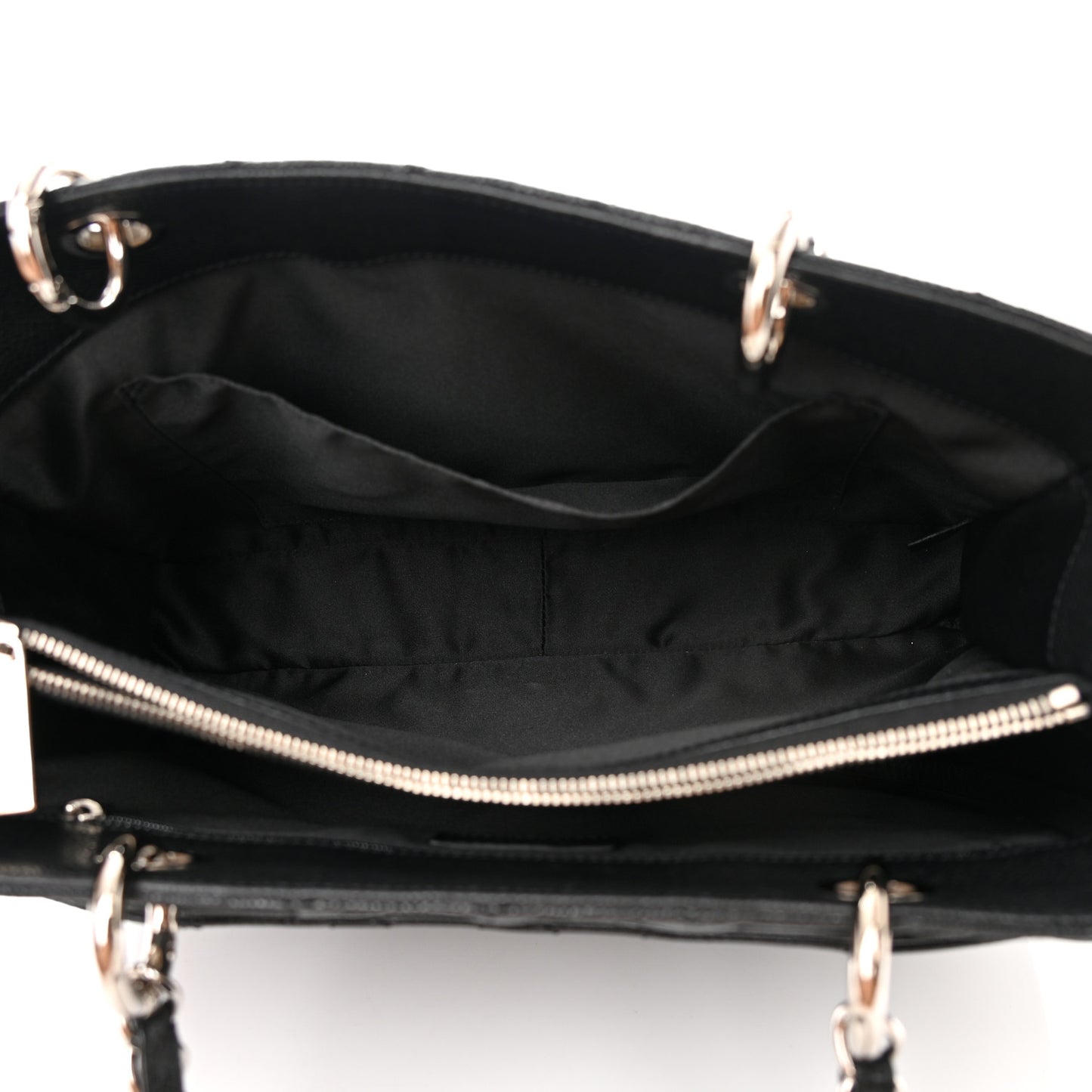 Caviar Quilted Grand Shopping Tote GST Black