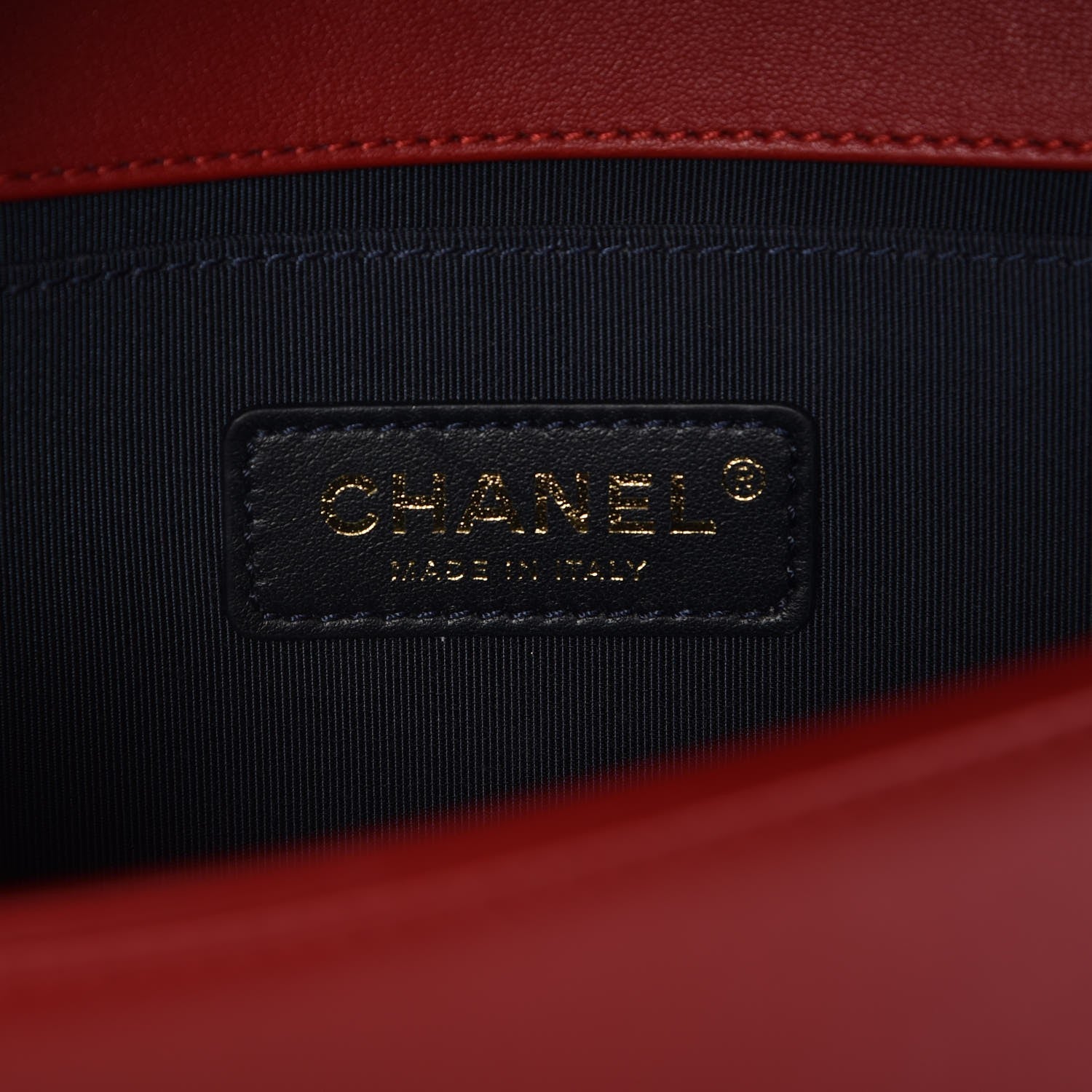 Chanel Calfskin Chevron Quilted Medium Boy Flap Red 6 of 8