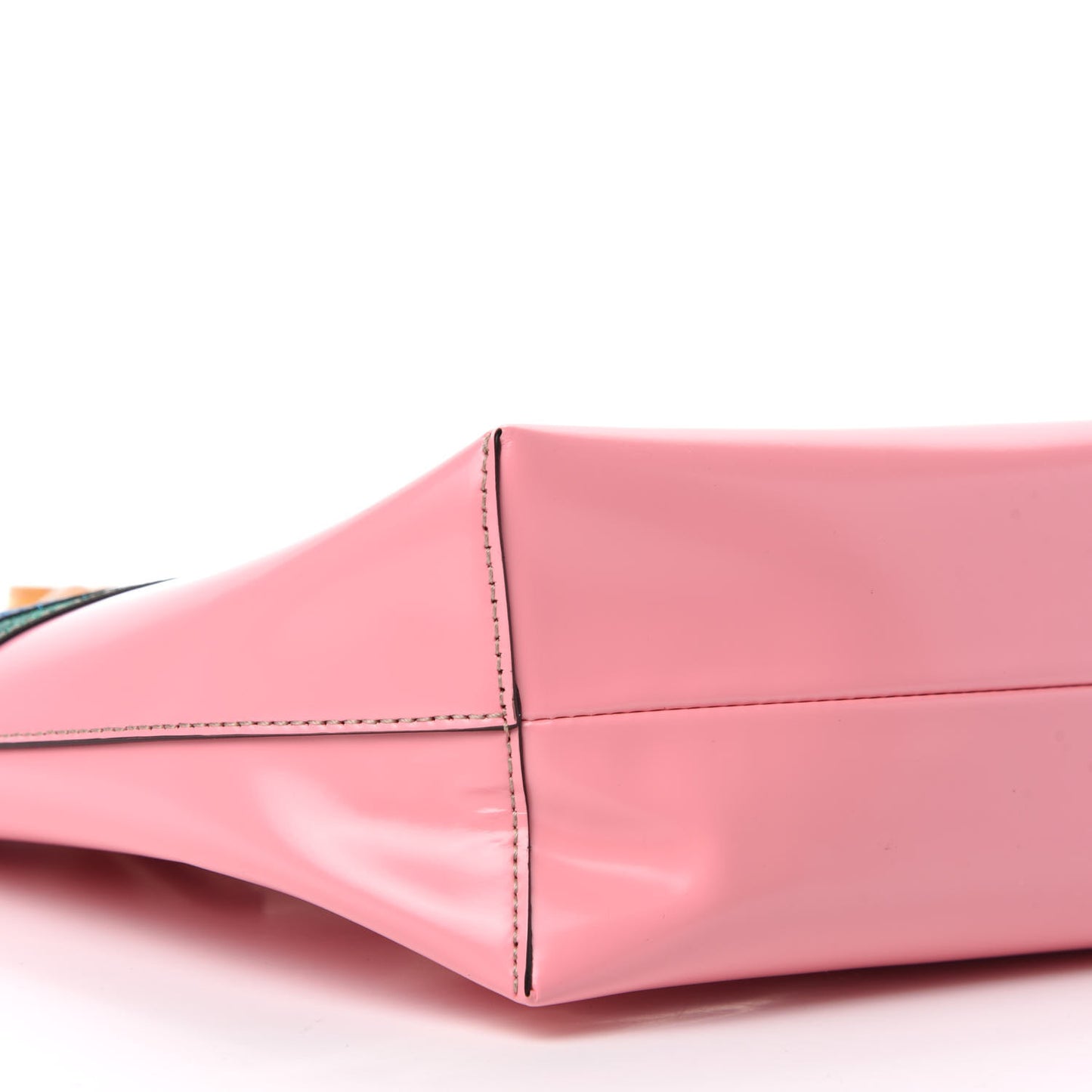 Calfskin Childrens Rainbow Tote Lotus Pink Crop Multicolor