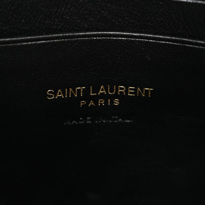 Saint Laurent Grain De Poudre Matelasse Monogram Mini Lou Camera Bag Black 6 of 10