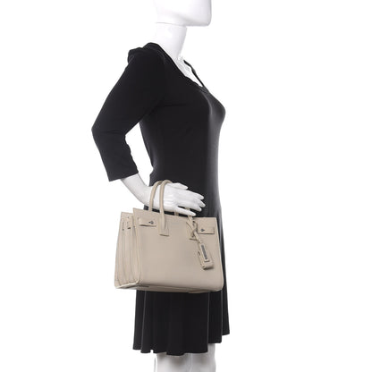 Saint Laurent Grained Calfskin Baby Sac De Jour Souple Ivory 2 of 13