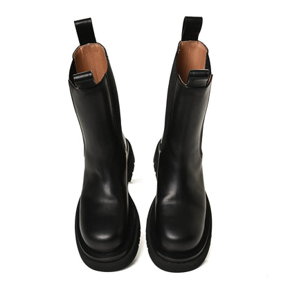 Bottega Veneta Calfskin The Lug Chelsea 55mm Boots 37 Black 5 of 14