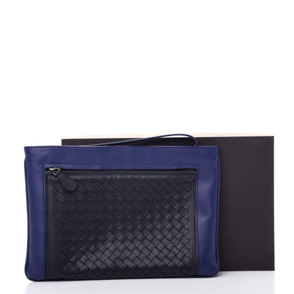 Bottega Veneta Nappa Intrecciato Zip Pouch Atlantic Black 8 of 8