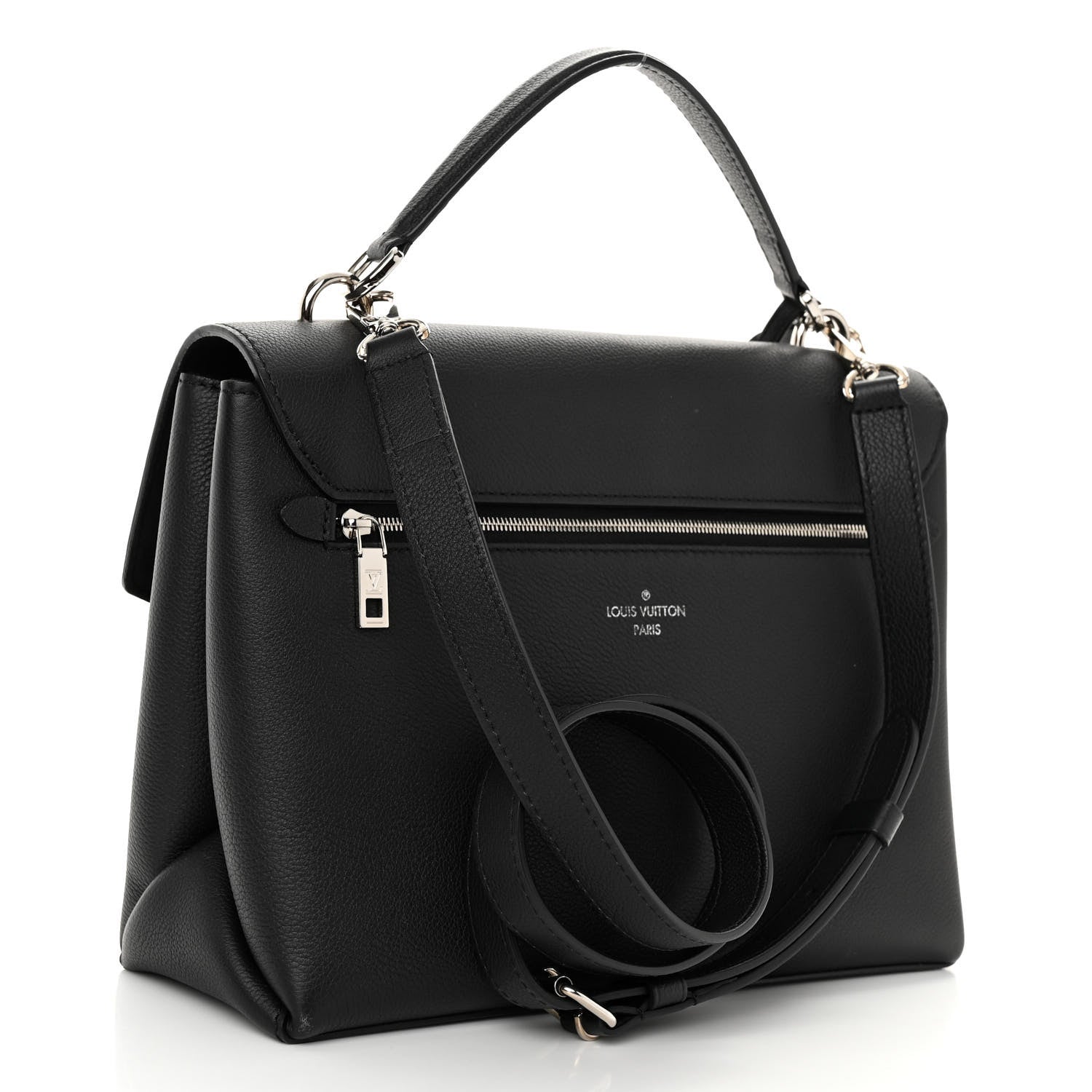 Louis Vuitton Soft Calfskin My Lockme Top Handle Black 3 of 9