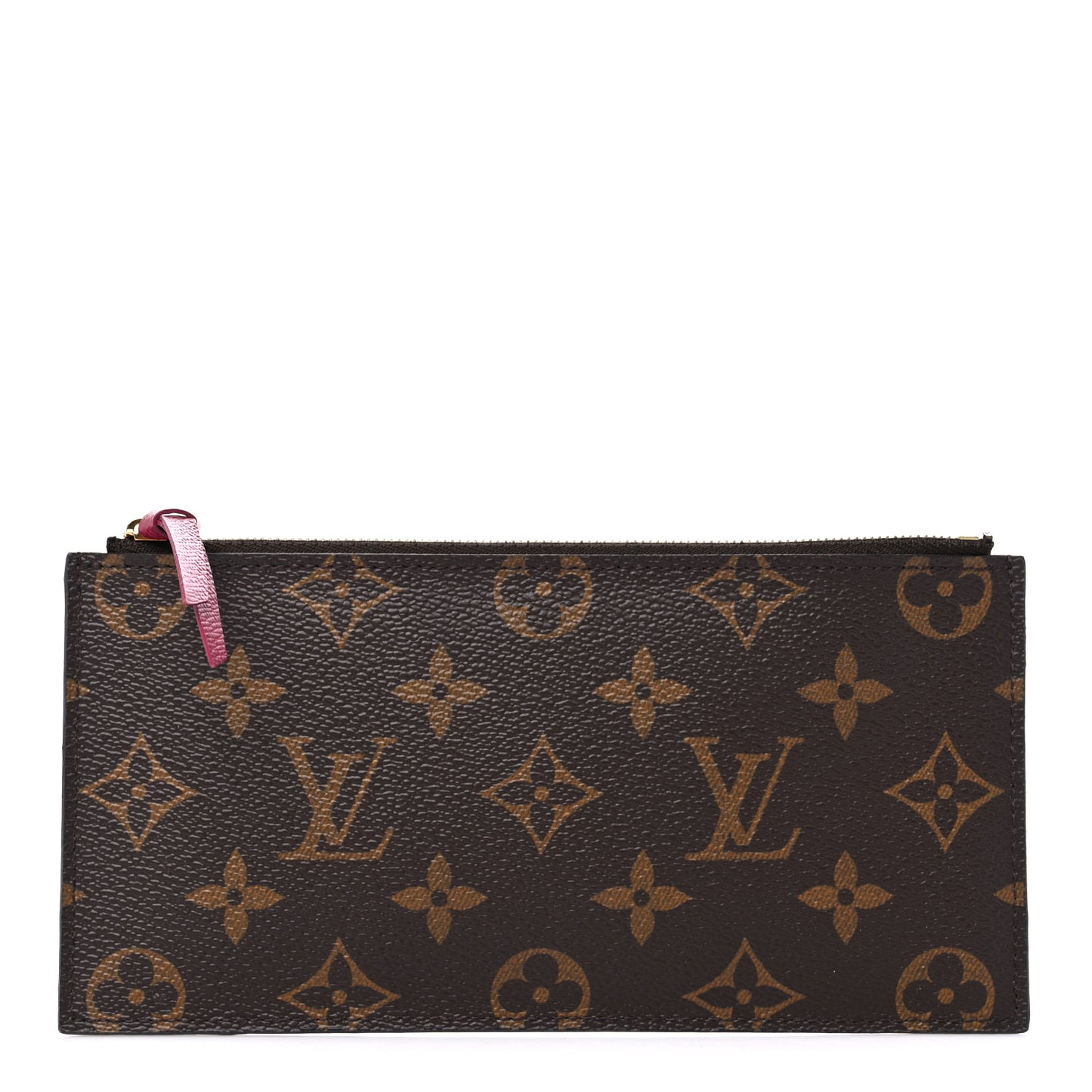 Monogram Felicie Chain Wallet Zippered Insert Fuchsia