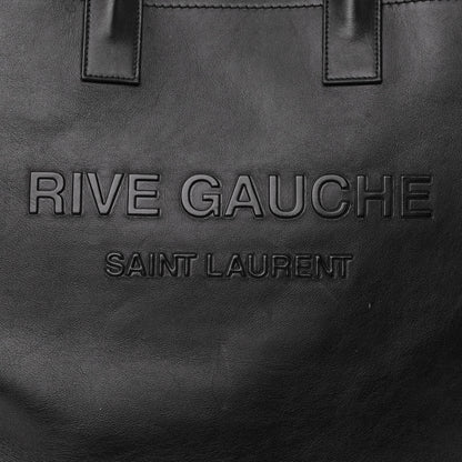 Saint Laurent Calfskin Rive Gauche North South Tote Black 7 of 12