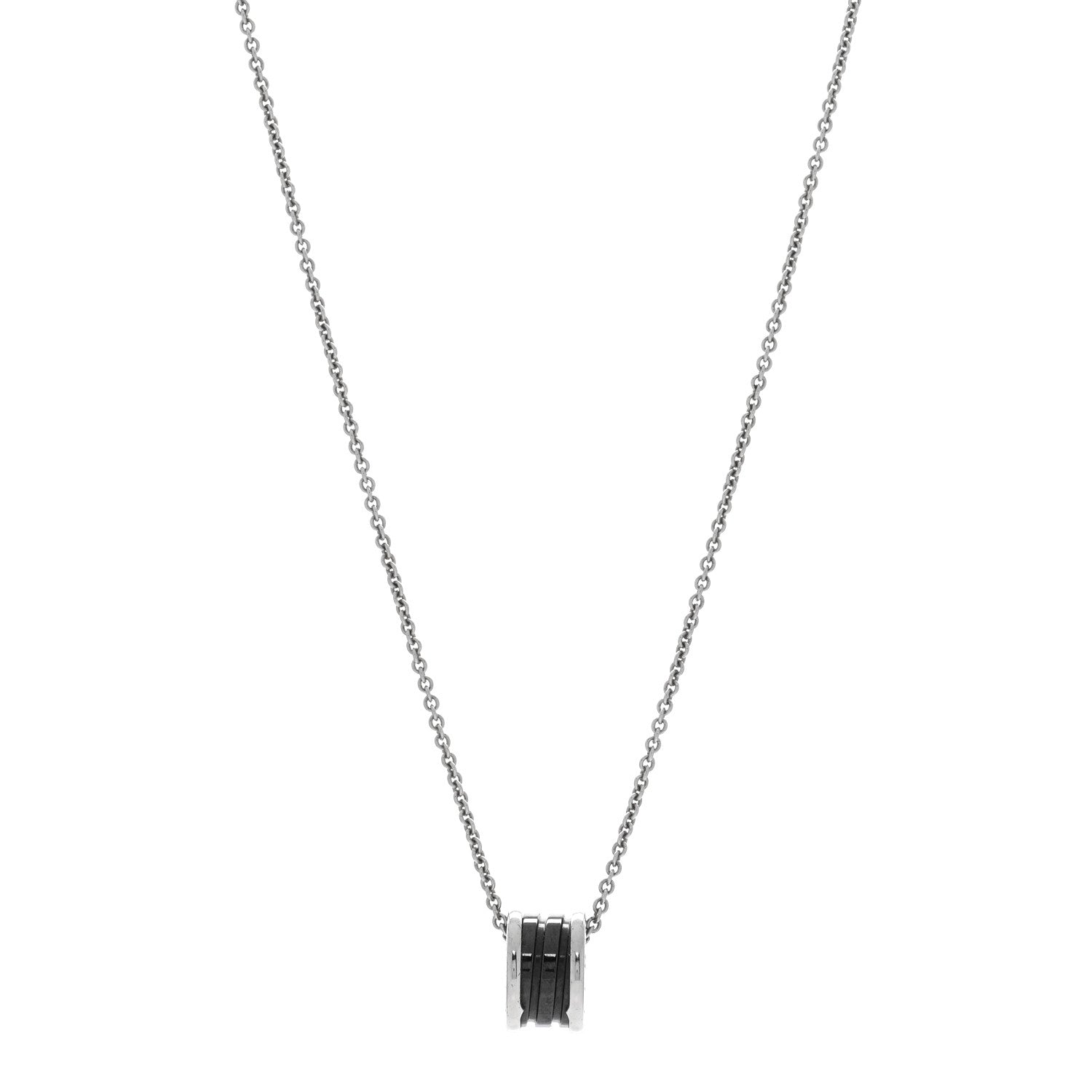 Bulgari Sterling Silver Ceramic Save The Children Pendant Necklace 1 of 5