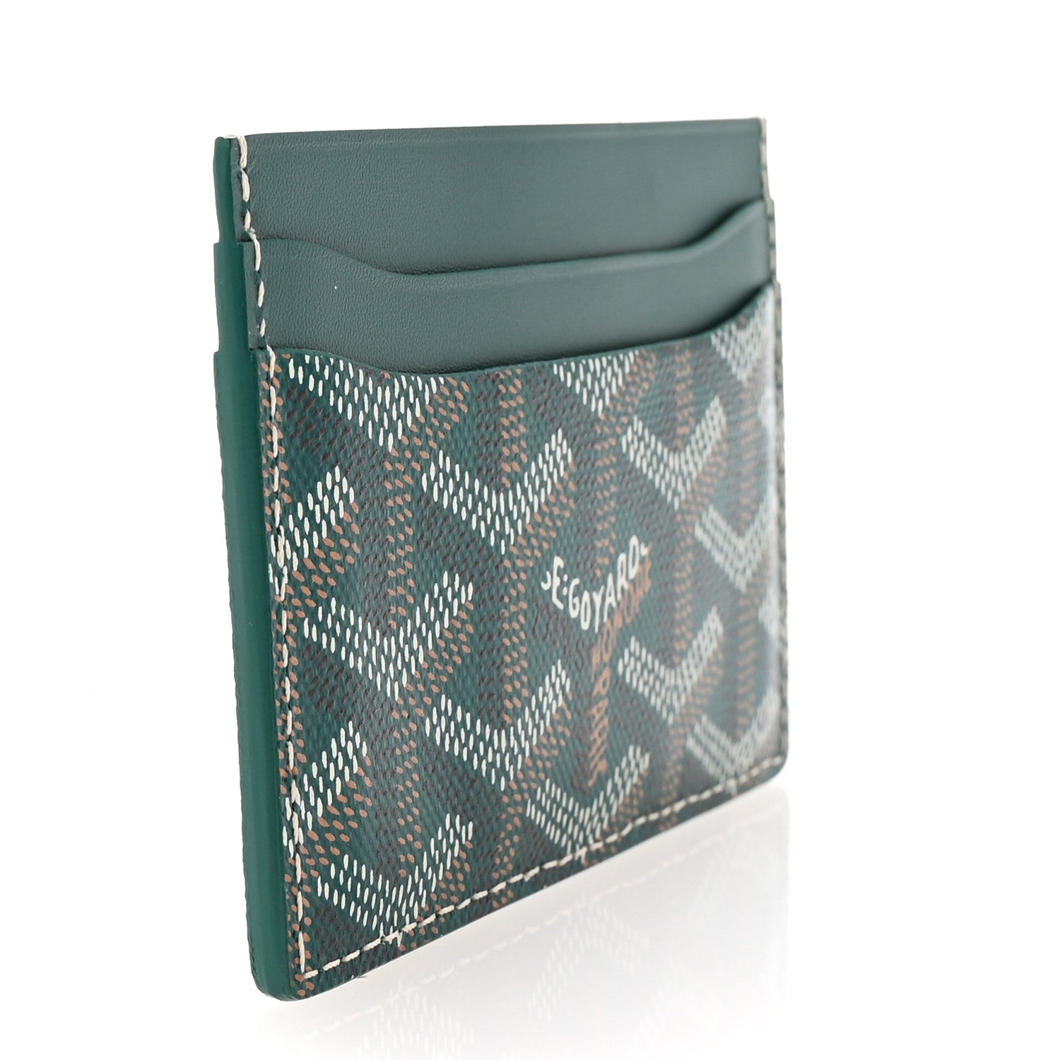 Goyard Goyardine Saint Sulpice Card Holder Green 3 of 7