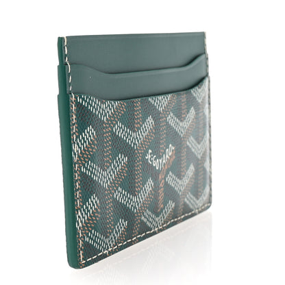 Goyard Goyardine Saint Sulpice Card Holder Green 3 of 7