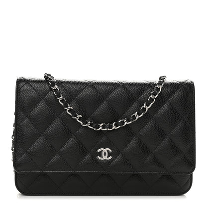 Chanel Caviar Quilted Wallet On Chain WOC Black 1 of 10