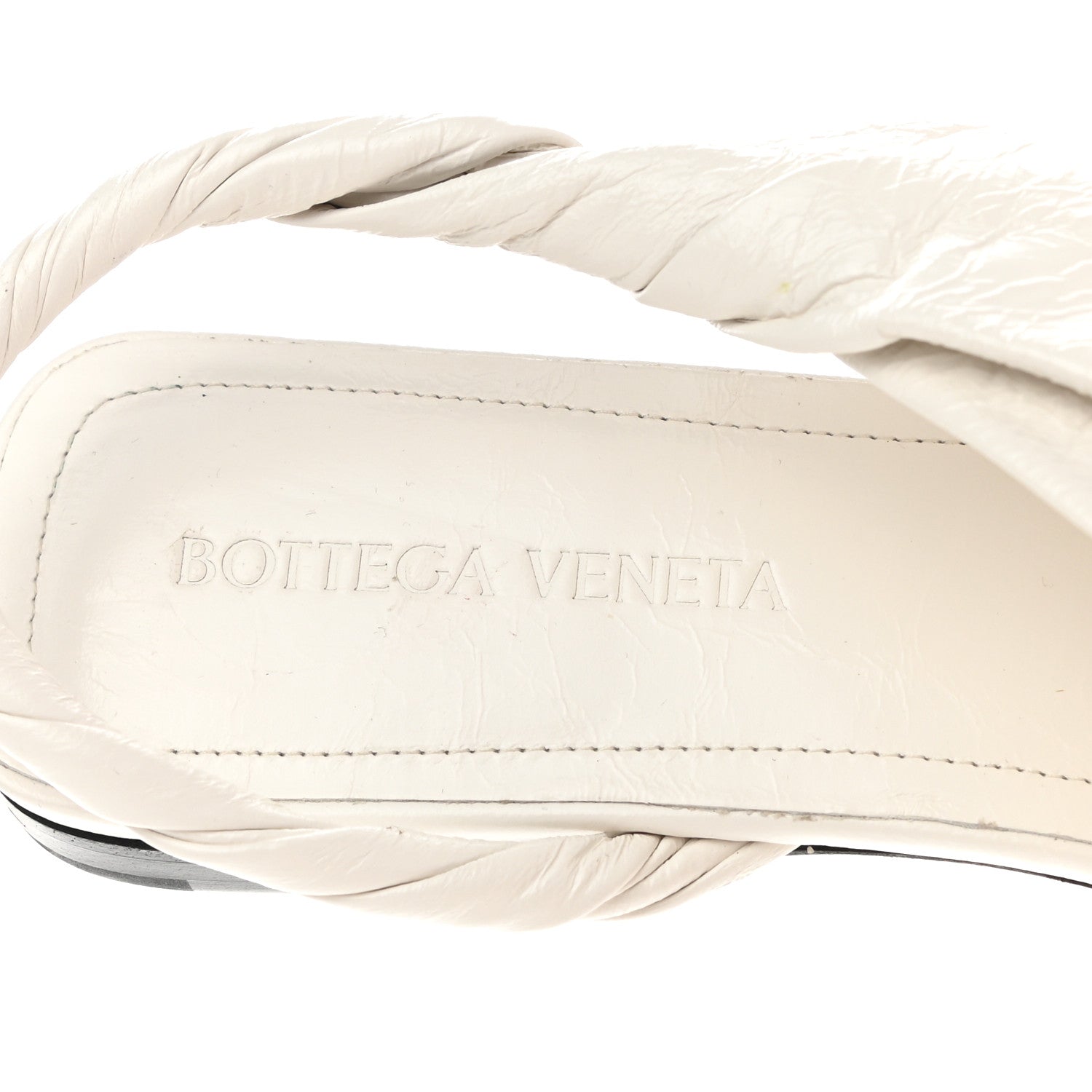Bottega Veneta Nappa BV Point Ballet Flats 36 White 7 of 8