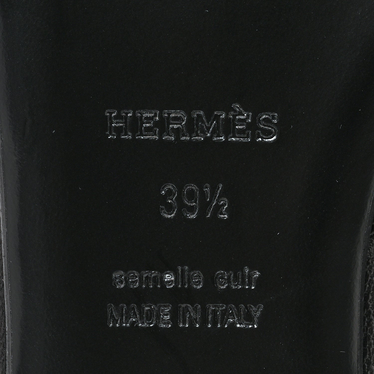 Hermes Goatskin Oz Mules 39.5 Black 6 of 9