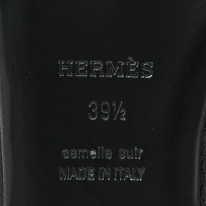 Hermes Goatskin Oz Mules 39.5 Black 6 of 9