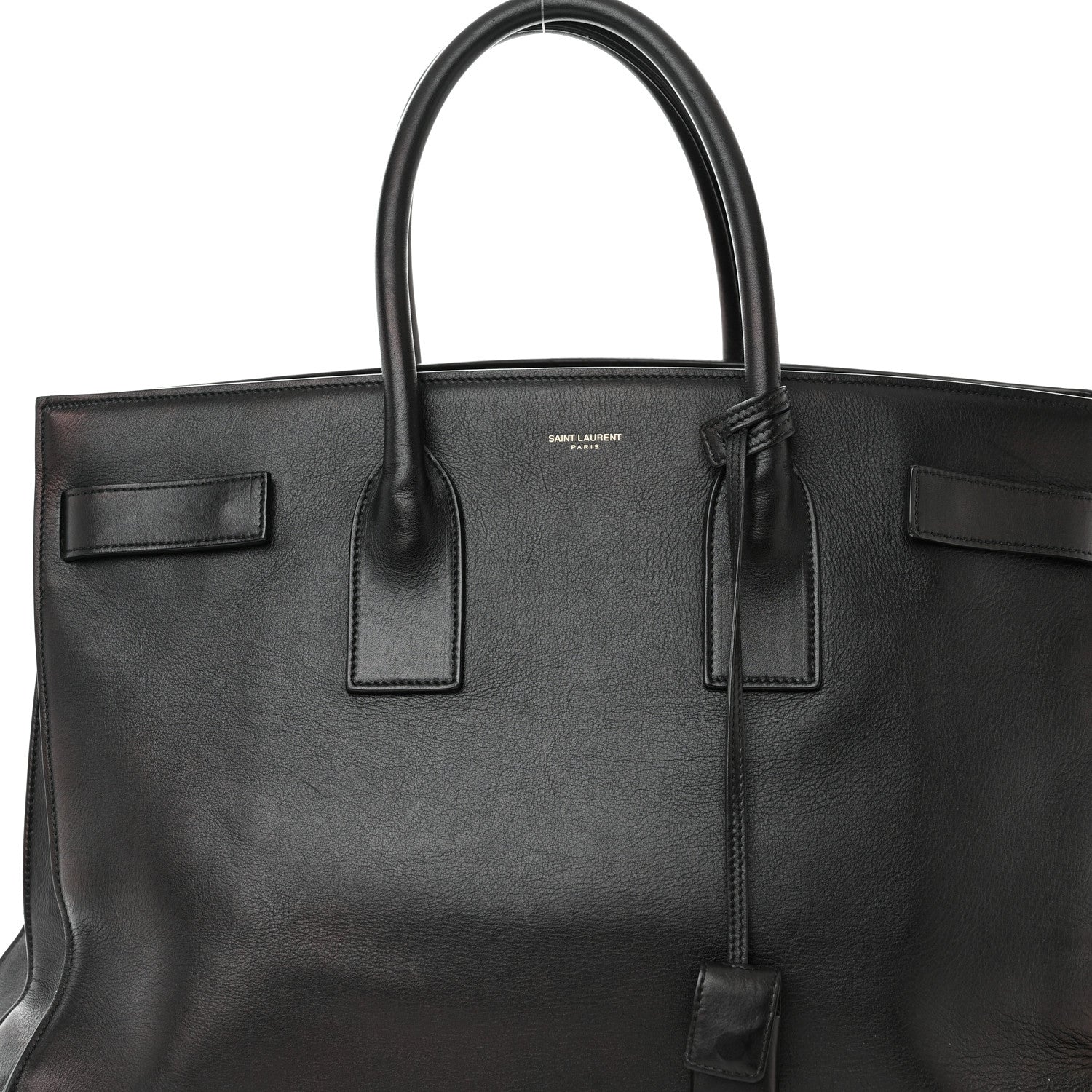 Saint Laurent Calfskin Large Sac de Jour Carryall Black 8 of 16