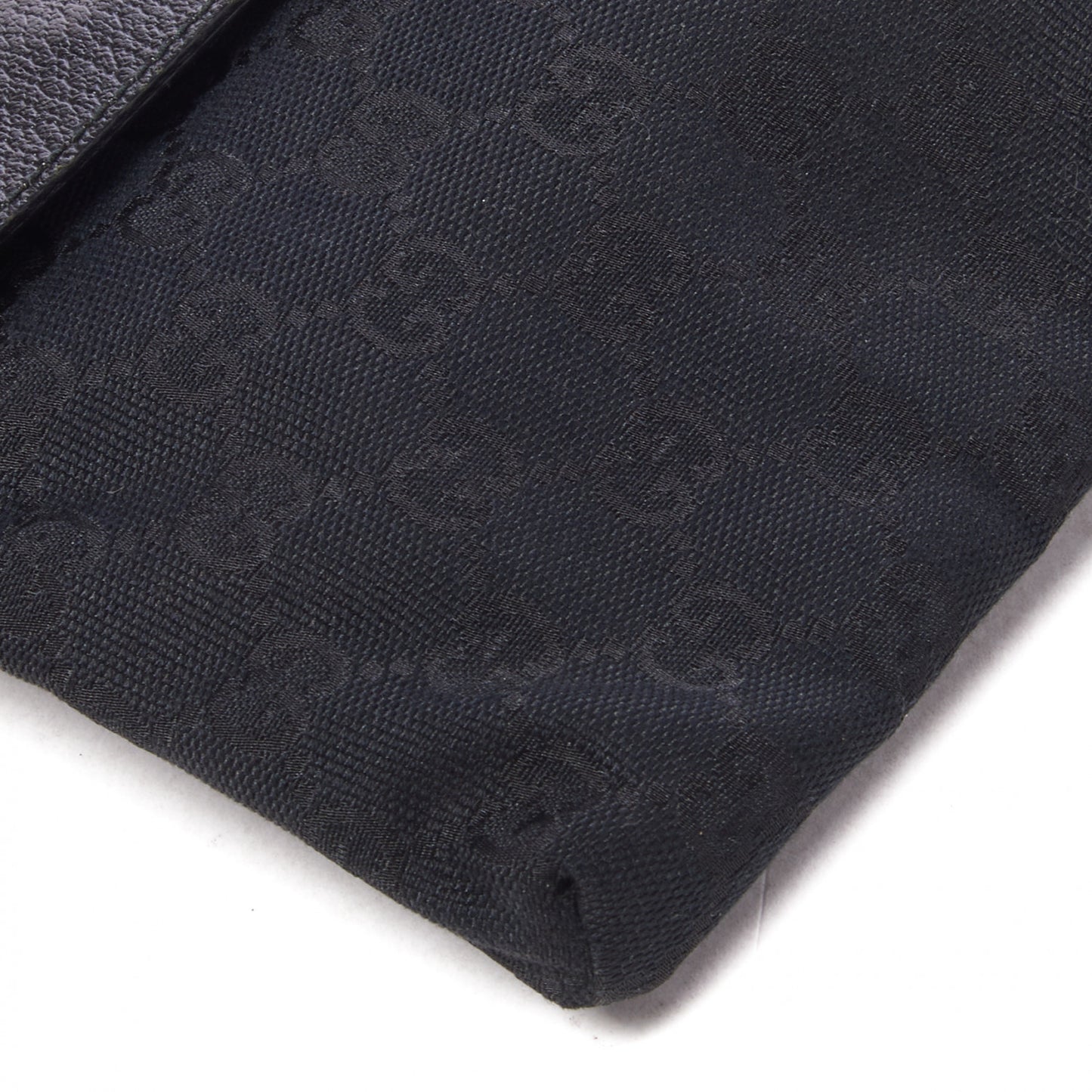 GG Monogram Double Pocket Belt Bag Black