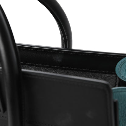 Celine Bullhide Drummed Calfskin Micro Tri-Color Luggage Antarctic 13 of 14