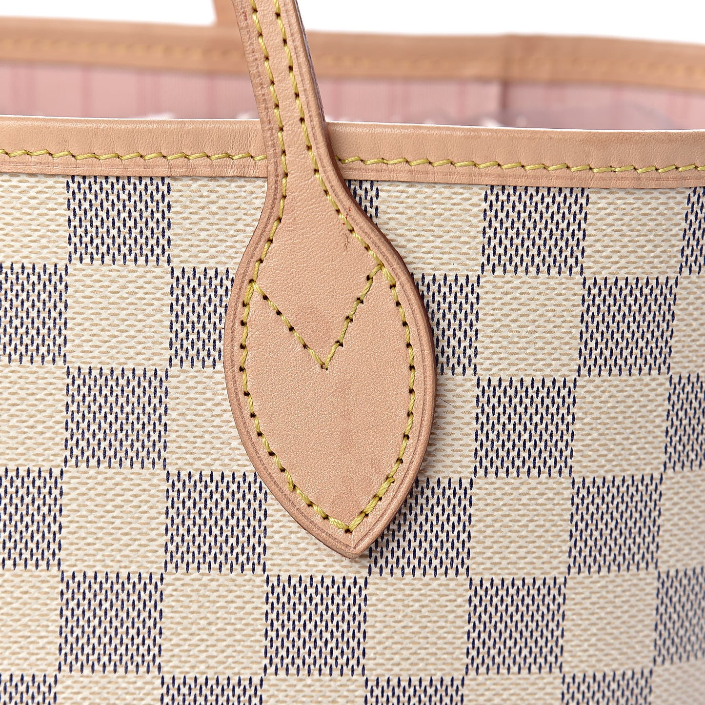 Damier Azur Neo Neverfull MM Rose Ballerine