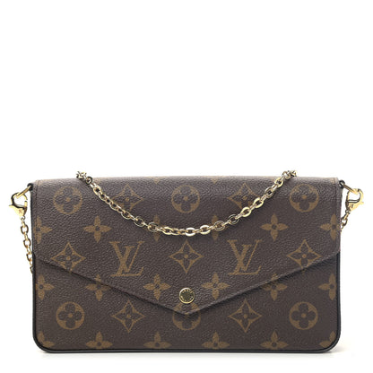 Louis Vuitton Monogram Pochette Felicie Chain Wallet Fuchsia 2 of 5