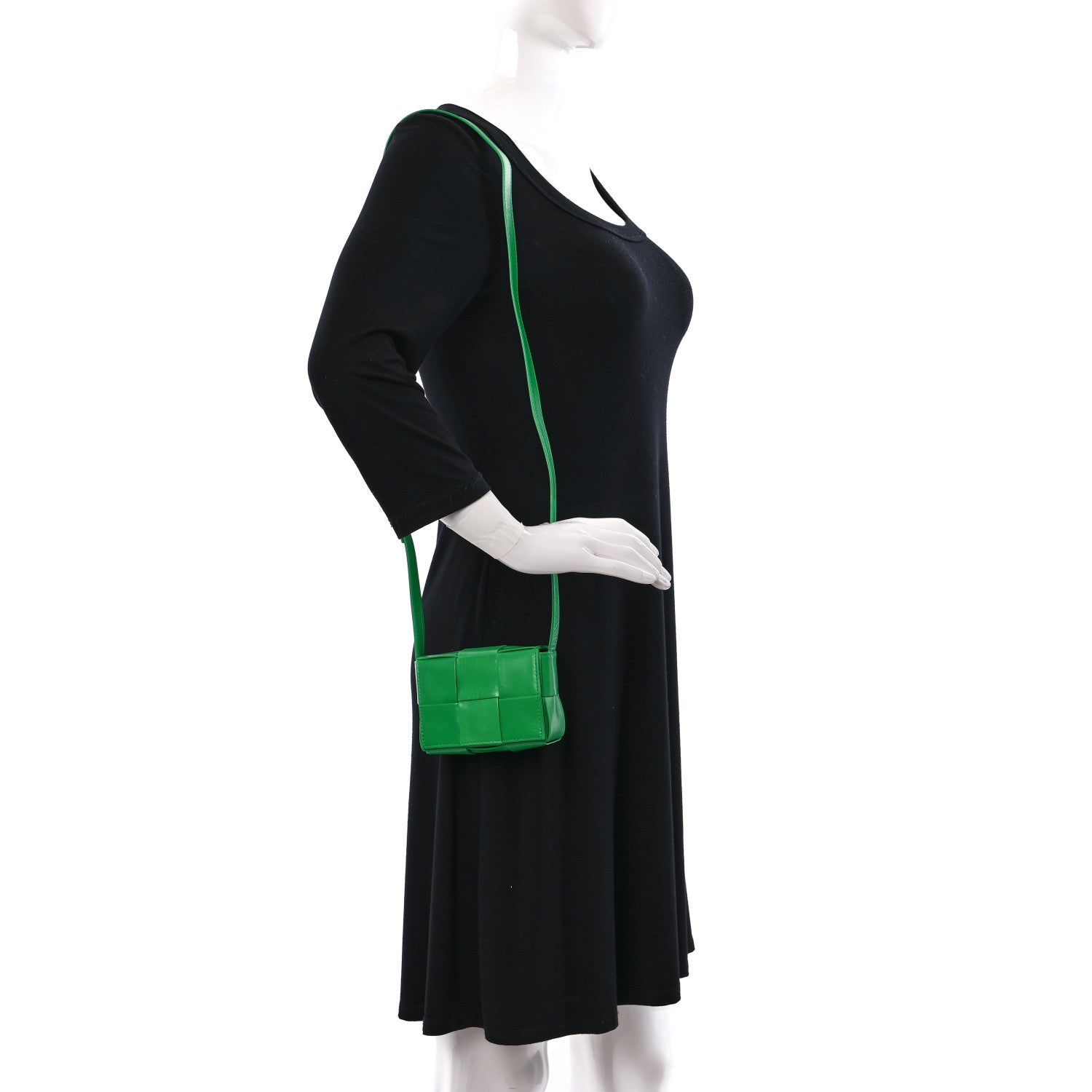 Bottega Veneta Paper Calfskin Maxi Intreccio Extra Mini Cassette Crossbody Bag Parakeet 2 of 11