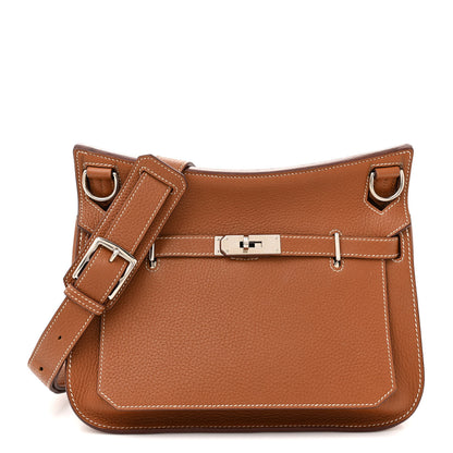 Hermes Taurillon Clemence Jypsiere 28 Gold 1 of 15