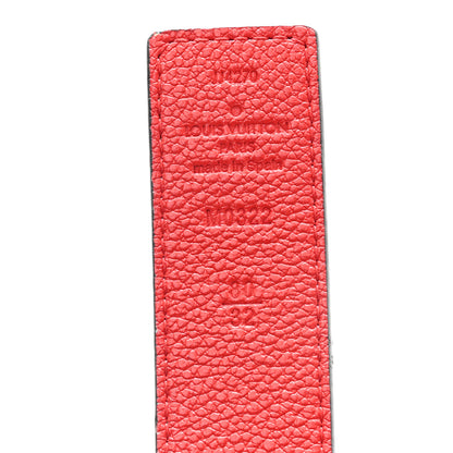 Louis Vuitton Monogram 30mm LV Initiales Reversible Belt 80 32 Coquelicot 3 of 5
