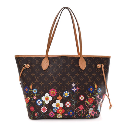 Louis Vuitton LV X TM Monogram Flowers Neverfull MM 1 of 10