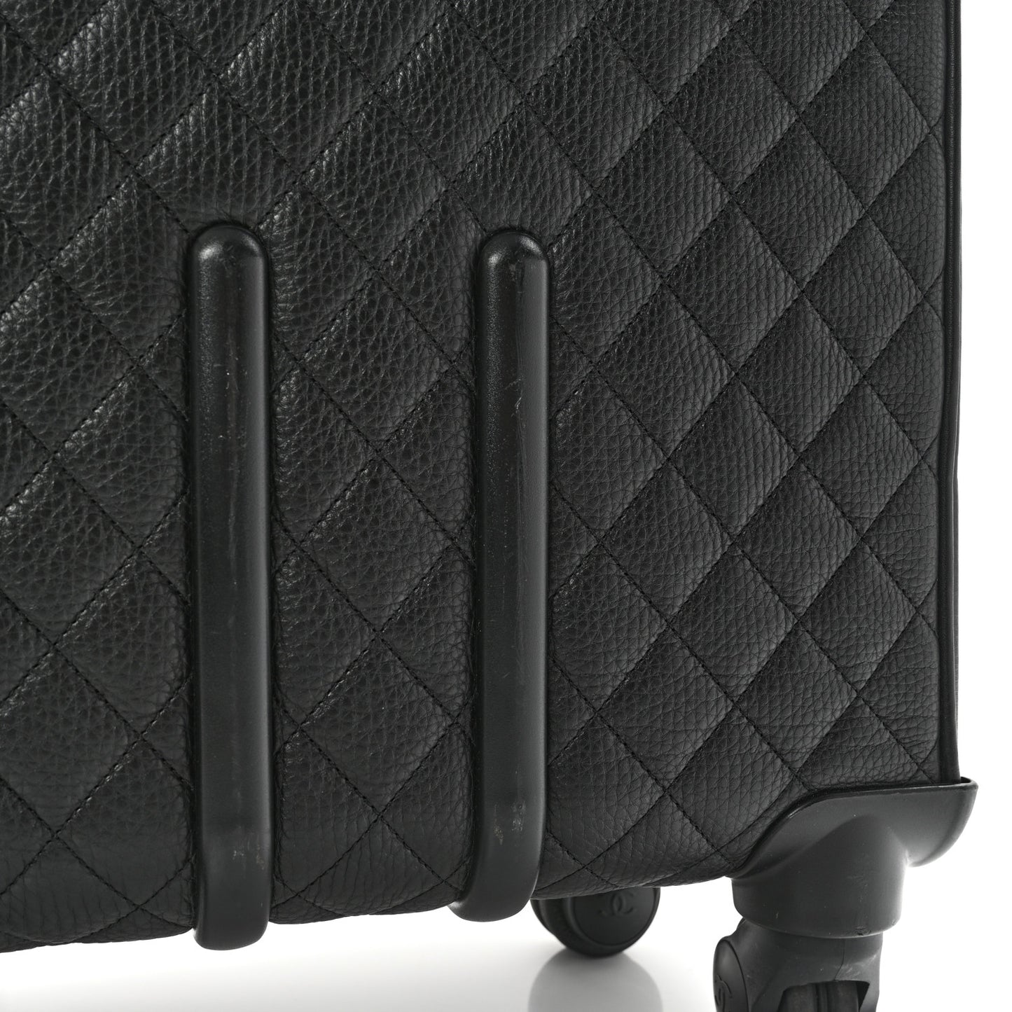 Calfskin Quilted Coco Case Trolley Black