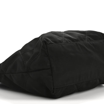 Prada Tessuto Nylon Chain Shoulder Bag Black 9 of 13
