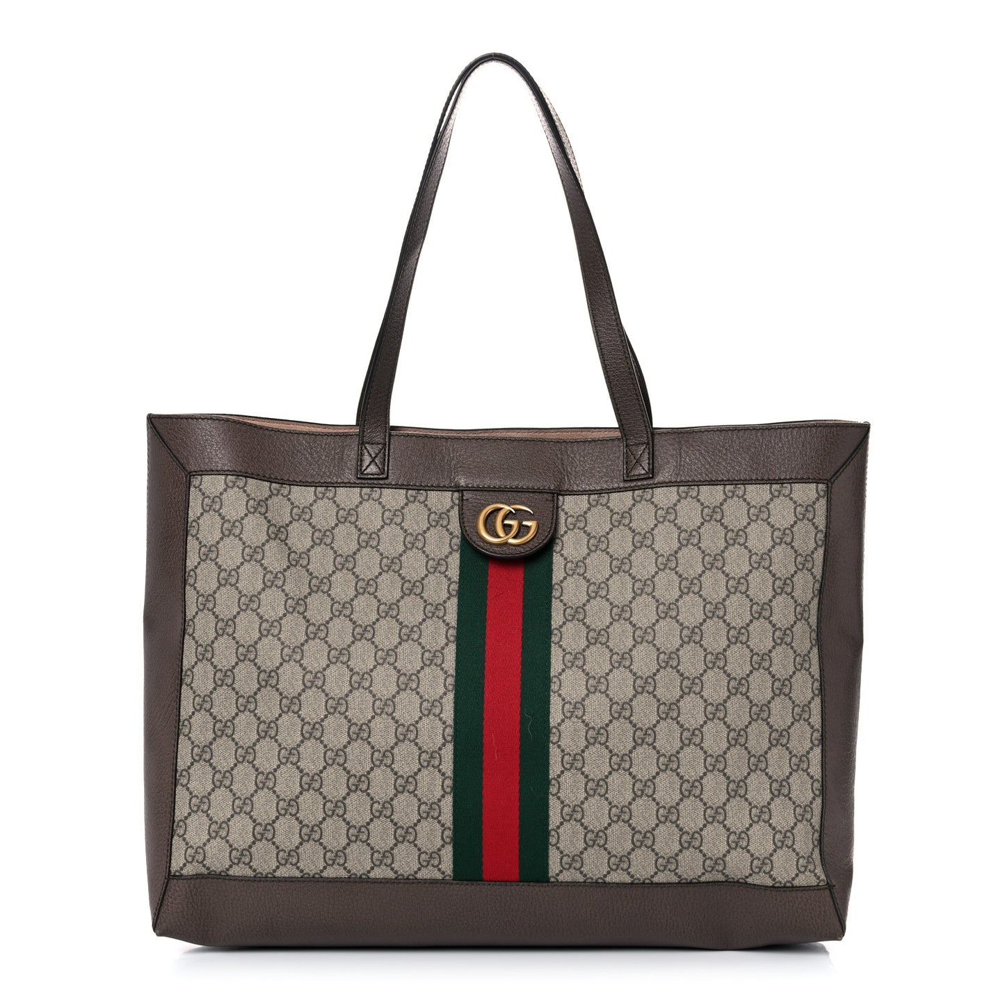 X DISNEY GG Supreme Monogram Web Three Little Pigs Large Ophidia Tote Beige New Acero