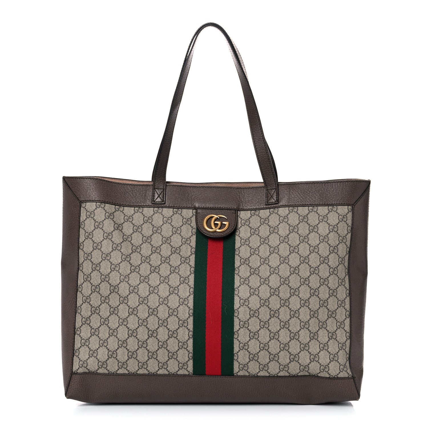 Gucci X DISNEY GG Supreme Monogram Web Three Little Pigs Large Ophidia Tote Beige New Acero 3 of 22