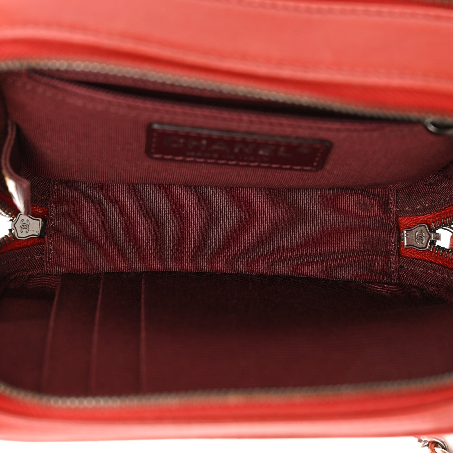Chanel Lambskin Quilted Mini Coco Boy Camera Case Red 6 of 12