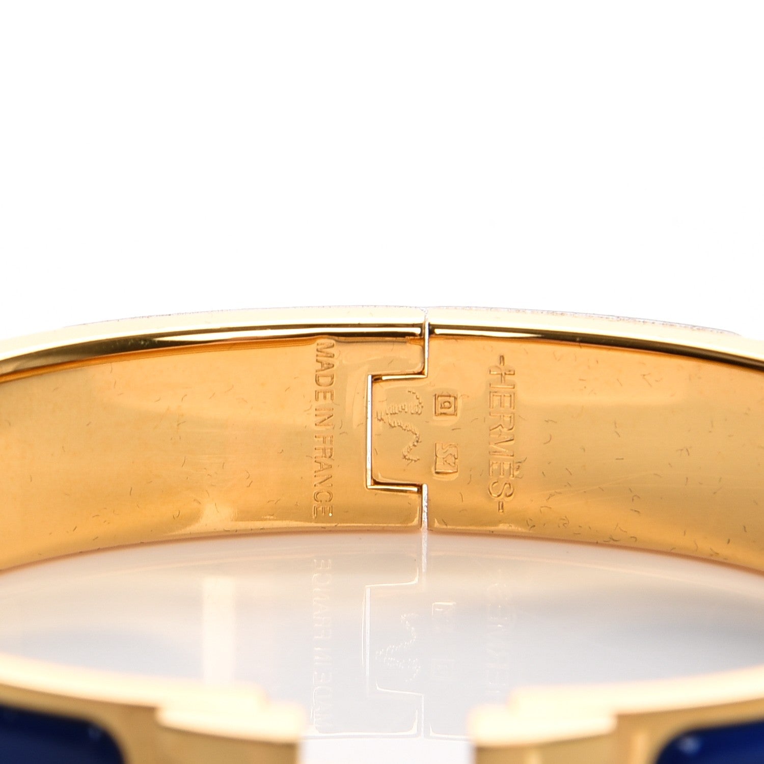 Hermes Narrow Enamel Clic Clac H Bracelet PM Bleu Royal 3 of 5