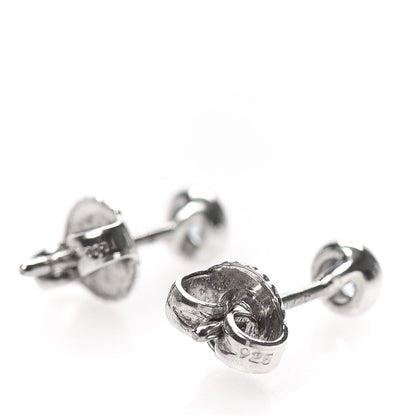 Tiffany Sterling Silver Aquamarine Color By The Yard Earrings 4 of 4