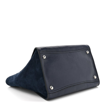 Prada Glace Calf Scamosciato Twin Pocket Tote Baltico 3 of 10
