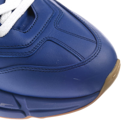 Gucci X MLB Calfskin NY Yankees Mens Rhyton Sneakers 10.5 Electric Blue 17 of 18