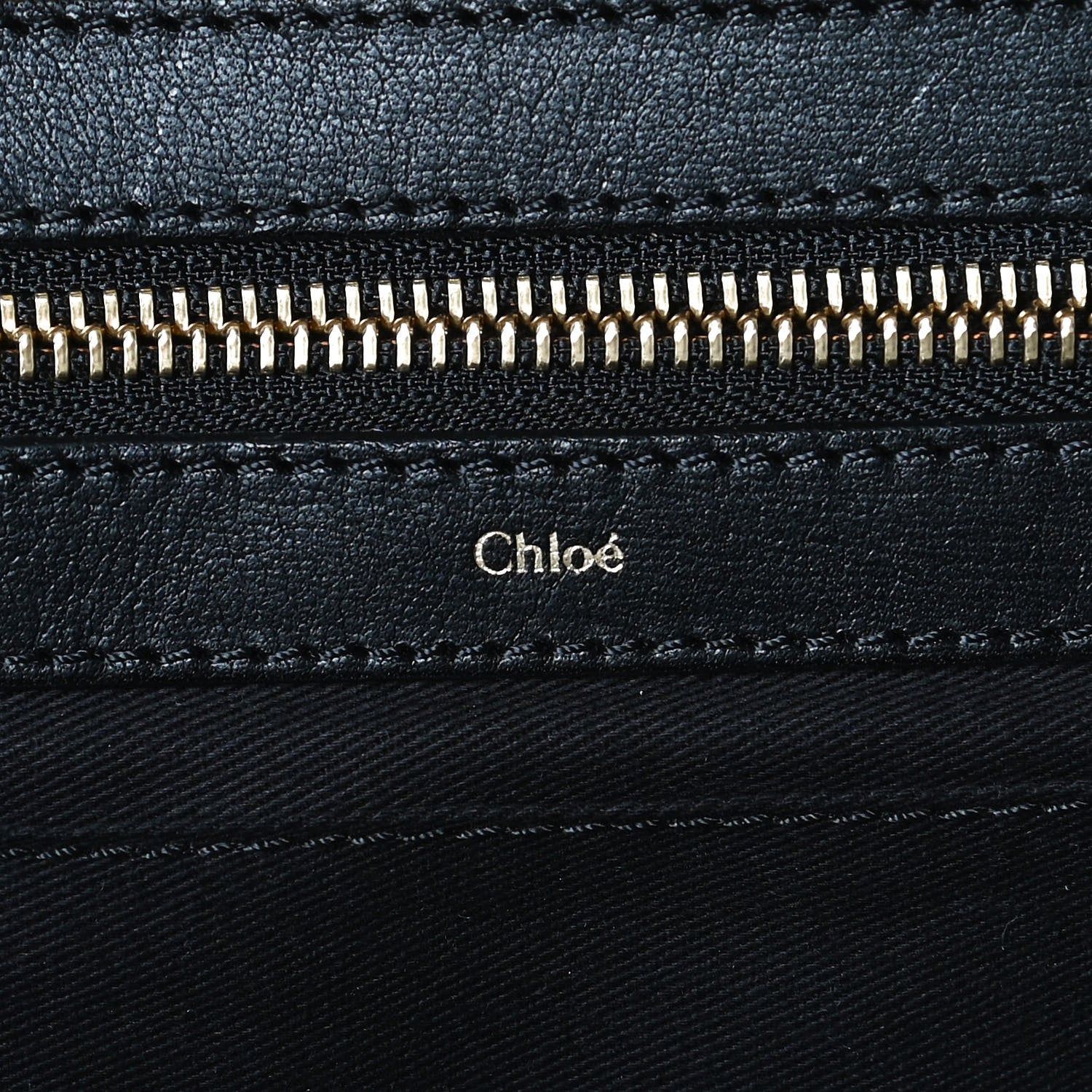 Chloe Calfskin Medium Alice Satchel Beige Black 6 of 10